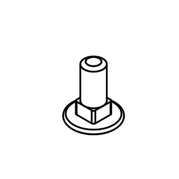 ECHO YH434000050 - BOLT 5/16 × 3/4 GR5 CRG NC ZP - Image 1