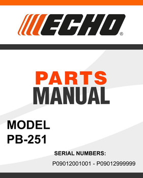 Echo PB-251 SN 09001001 - 09999999 Part manual | Genuine Part