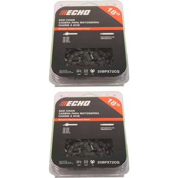 20BPX72CQ - CHAINSAW CHAIN BY ECHO - 20BPX ControlCut,  PITCH 0.325", 18" BAR, 0.050" GAUGE, 72 DL -