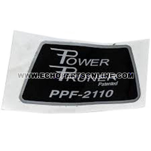 ECHO 89011224660 - PPF-2110 LABEL MODEL