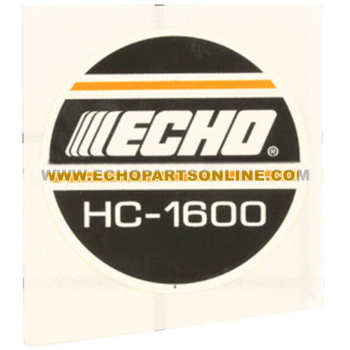 ECHO 89011506961 - LABEL MODEL HC-1600
