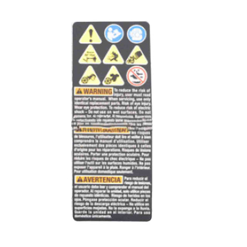 ECHO 940657220 - LABEL WARNING CPLB-58V