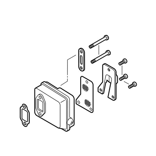 ECHO P021047870 - MUFFLER ASSY - Image 1