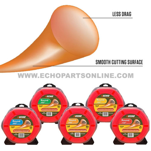 ECHO 305105055 - .105 1/2 LB ROUND LINE-image3