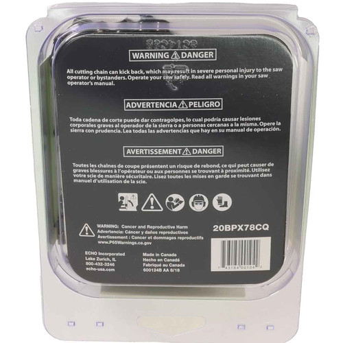 CS 490 Chain 20BPX78CQ 20 in - ECHO Genuine OEM Part