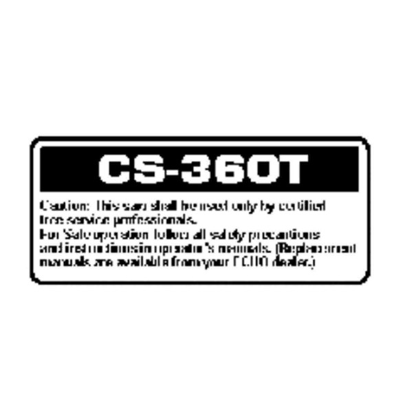 ECHO X503007160 - LABEL MODEL