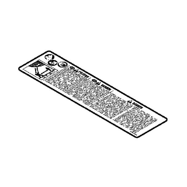 ECHO X505002530 - LABEL CAUTION
