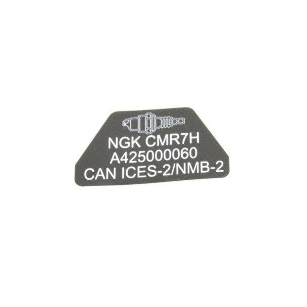 ECHO X532004980 - LABEL SPARK PLUG CMR7H - Image 1 ECHO X532004980 - LABEL SPARK PLUG CMR7H - Image 1