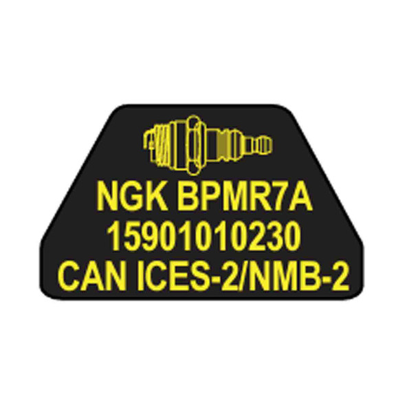 ECHO X532005000 - LABEL SPARK PLUG BPMR7A