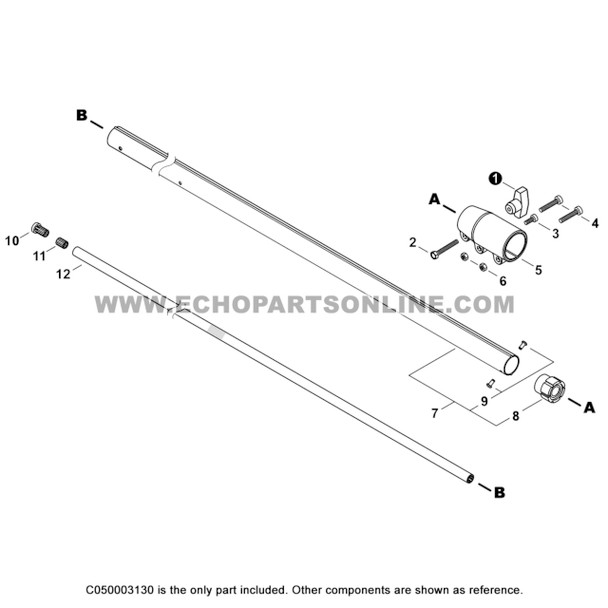 Parts lookup Echo PPT 2620 Main Upper Pipe C050003130 OEM diagram Parts lookup Echo PPT 2620 Main Upper Pipe C050003130 OEM diagram