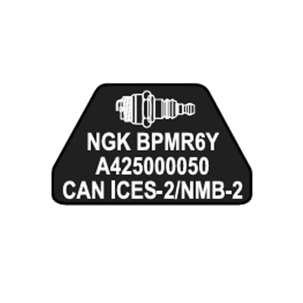 ECHO X532004960 - LABEL - SPARK PLUG - BPMR6Y ECHO X532004960 - LABEL - SPARK PLUG - BPMR6Y