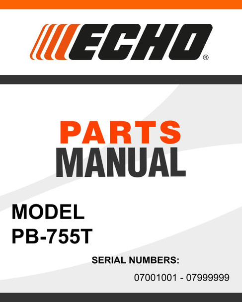 Echo PB-755T SN 07001001 - 07999999 parts manual
