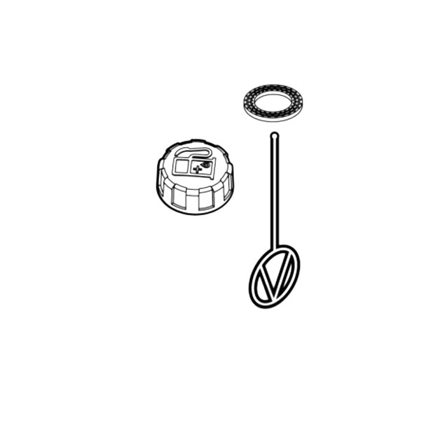 ECHO P021034481 - ASSY FUEL CAP BLACK - Image 1