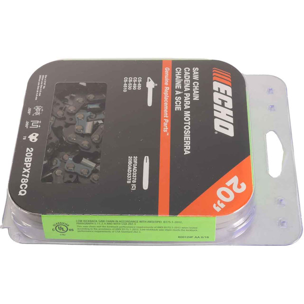 CS 490 Chain 20BPX78CQ 20 in - ECHO Genuine OEM Part