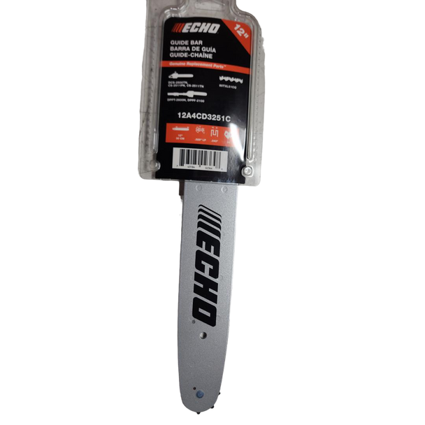 12A4CD3251C - 12" GUIDE BAR .325" LP 0.043" - ECHO Genuine OEM Part 12A4CD3251C - 12" GUIDE BAR .325" LP 0.043" - ECHO Genuine OEM Part