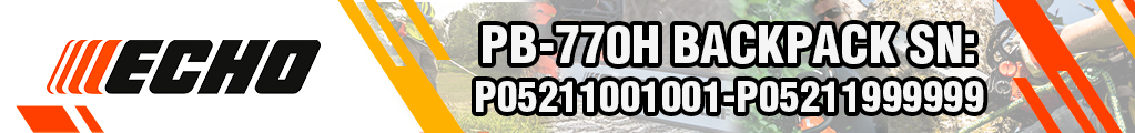 PB-770H Backpack SN: P05211001001-P05211999999