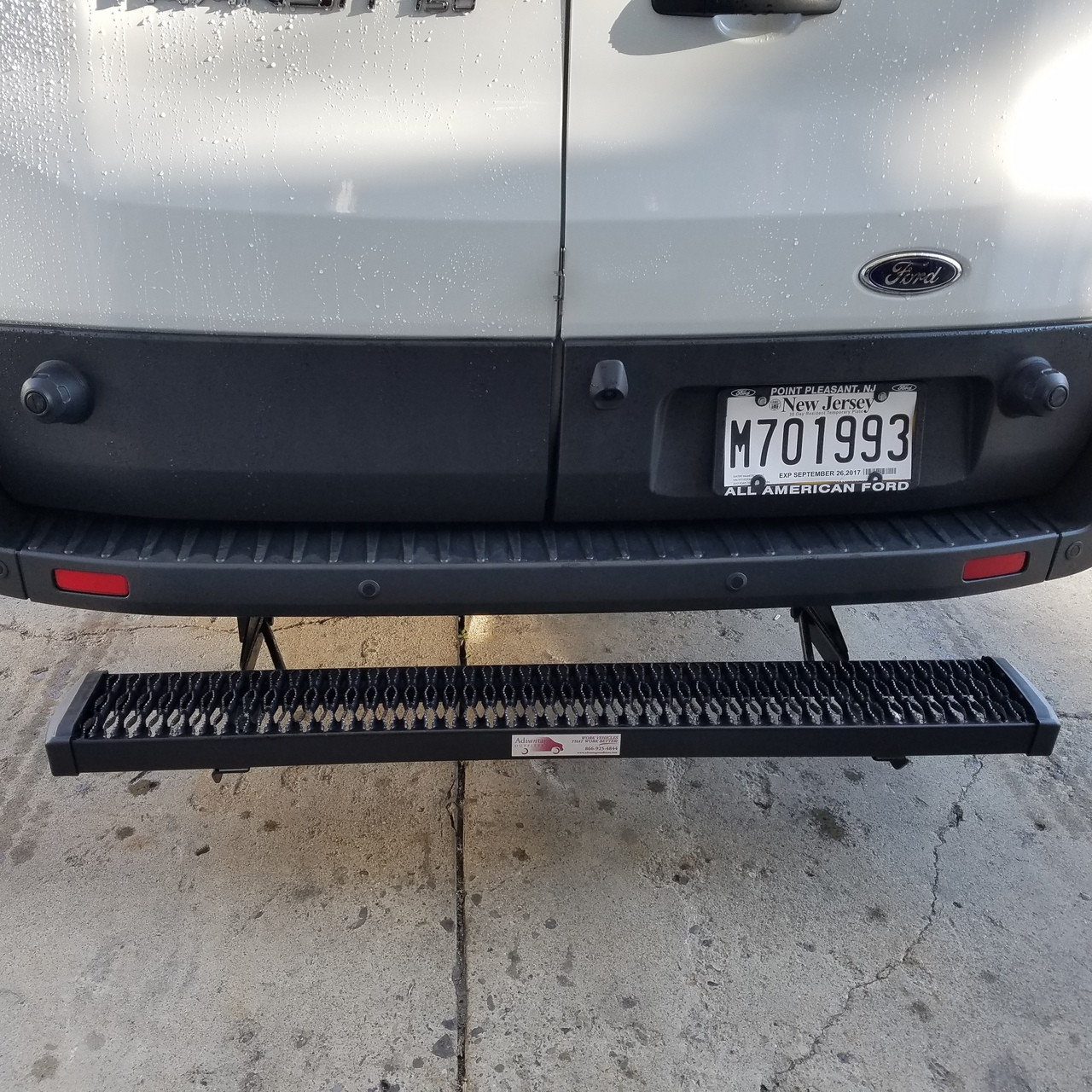 transit van rear step
