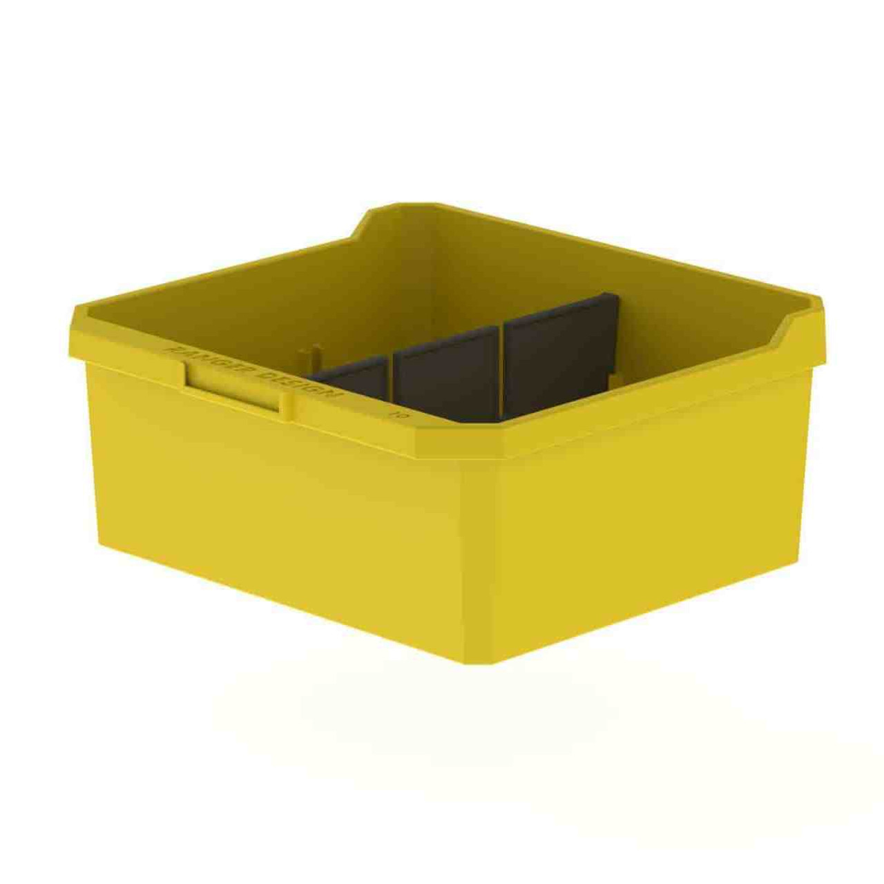 Plastic Storage Bin With Divider