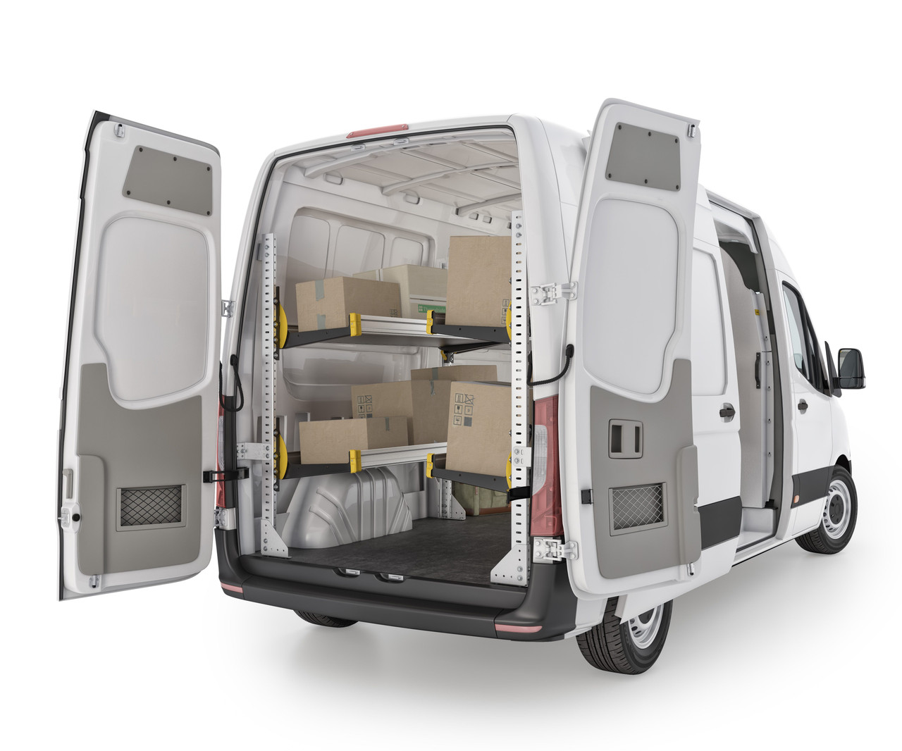 Buy 60" FoldAway Shelving Unit With 2 Levels For Commercial Vans