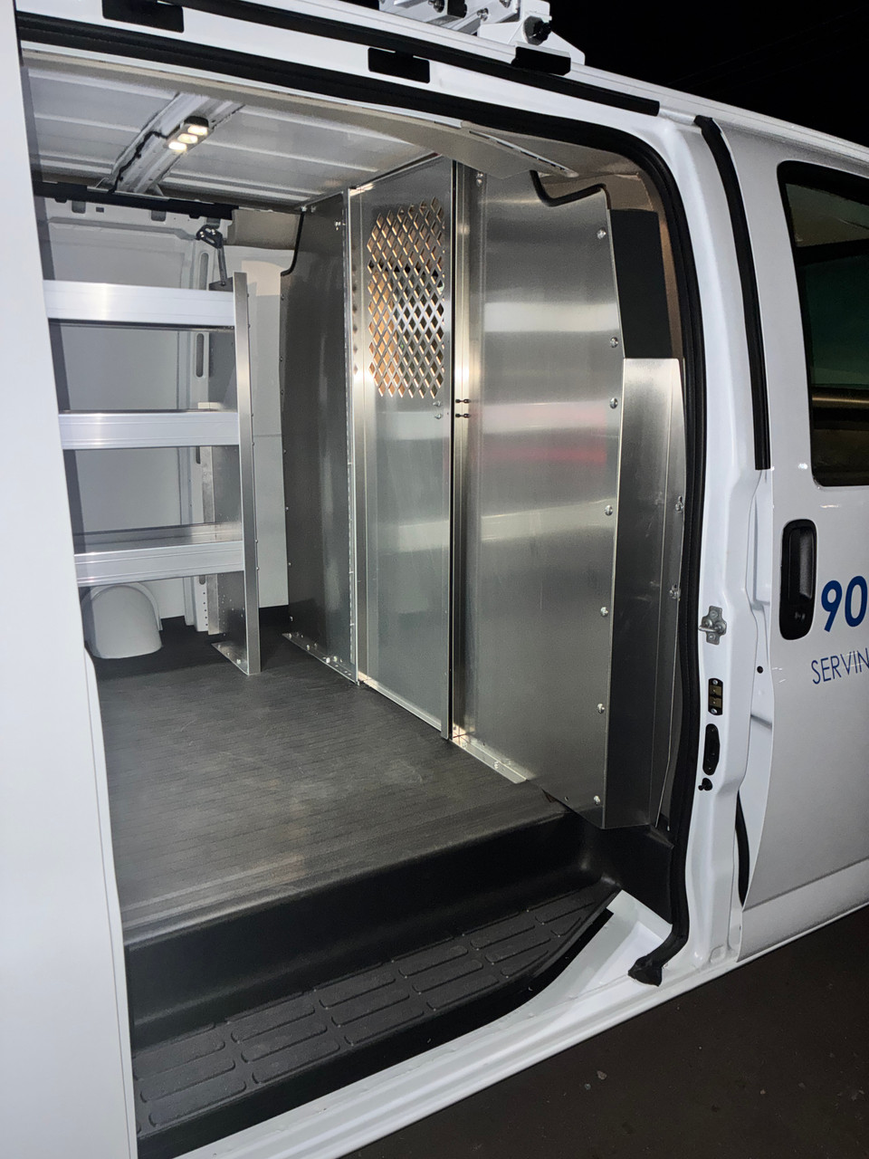 Swing Door Aluminum Partition for Savana/Express Van
