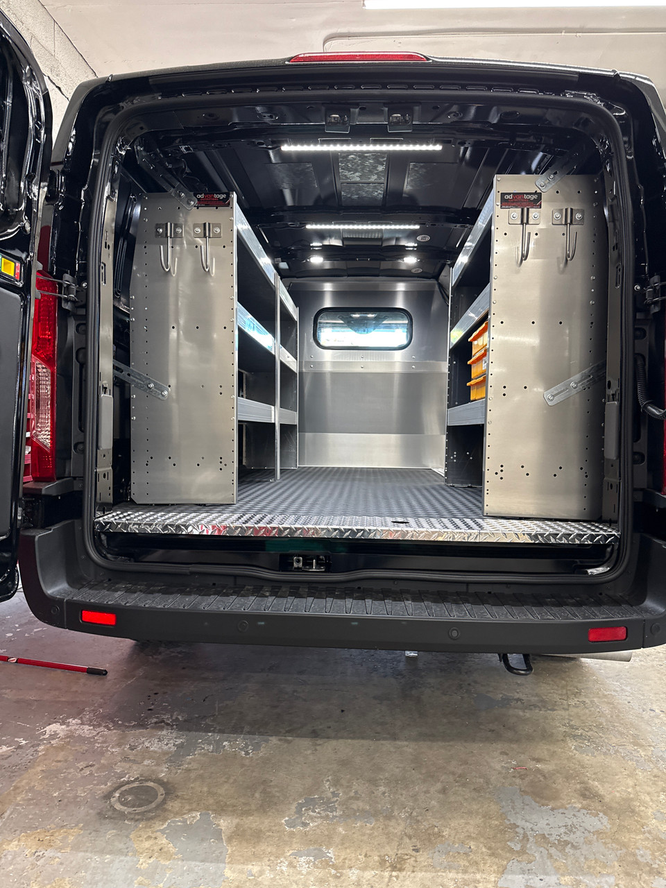 Transit Low Roof Van Aluminum Base Shelving Package