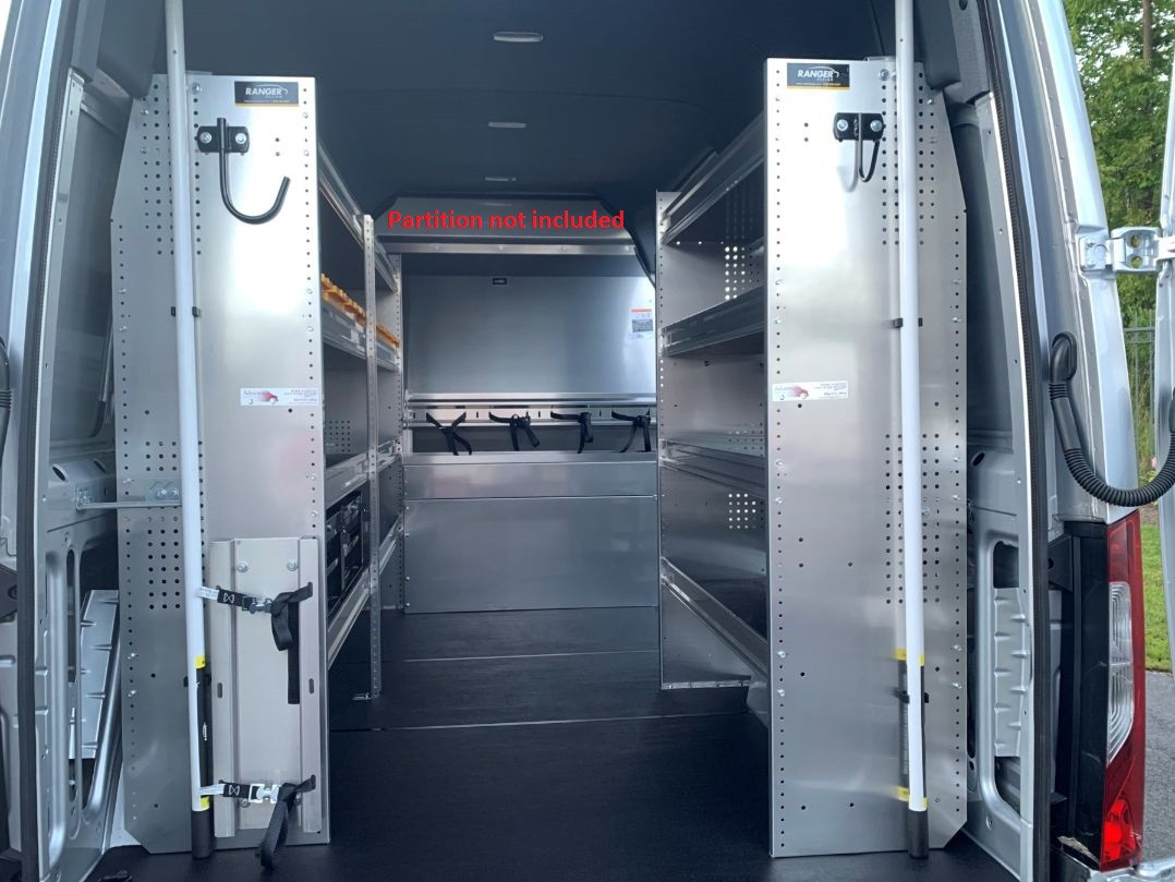 Buy Mercedes Sprinter Van HVAC Aluminum Shelving Package Ranger Design