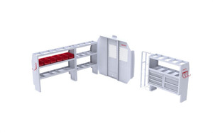 Savana/Express Van Steel HVAC Shelving Package