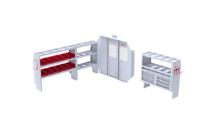 Savana/Express Van Steel Plumbing Shelving Package