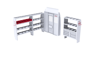 Sprinter 144" WB Van Steel General Service Shelving Package Sprinter 144" WB Van Steel General Service Shelving Package