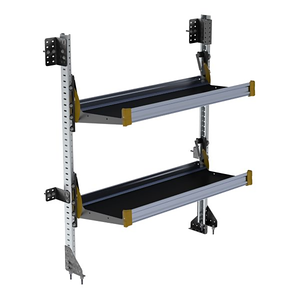 48"W x 65"H, Fold-Away 2-Shelf Shelving Unit (#F5-RA48-2)