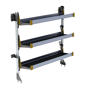 60"W x 65"H, Aluminum Fold-Away 3-Shelf Shelving Unit (#F5-RA60-3)