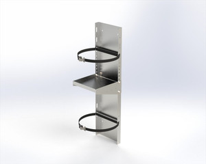 Two-Level Adjustable Refrigerant Tank Holder for Cargo Vans Two-Level Adjustable Refrigerant Tank Holder for Cargo Vans