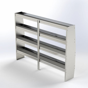 84"L x 62"H 4-Shelf Shelving Unit