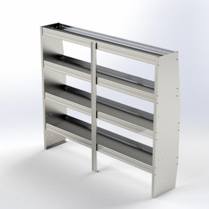 72"L x 62"H 4-Shelf Shelving Unit