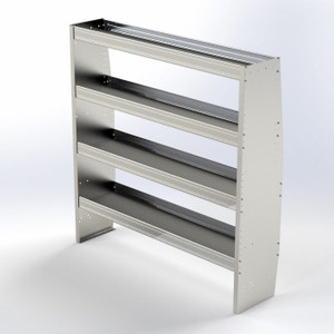 60"L x 62"H 4-Shelf Shelving Unit