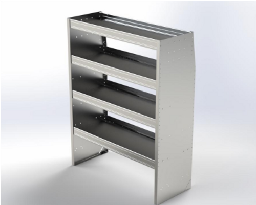 48"L x 62"H Extra Capacity 4-Shelf Shelving Unit