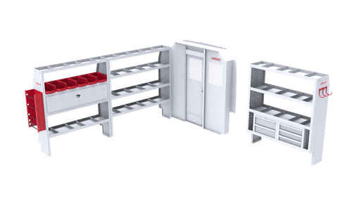 ProMaster 159" WB Van Steel Electrical Shelving Package