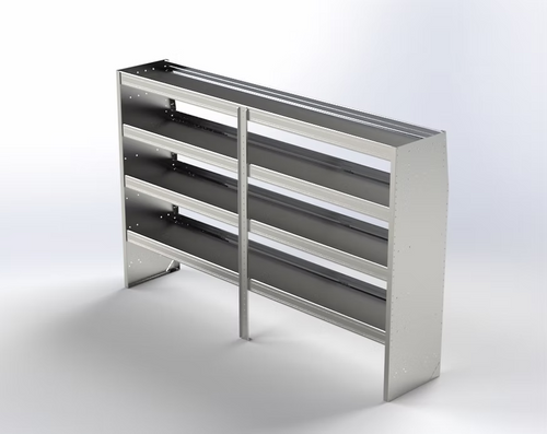 Lightweight Extra Deep 4 Shelf Unit, 62'H x 96'L