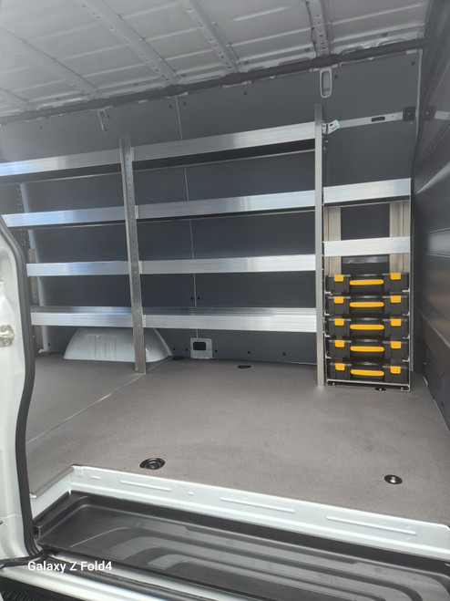 Partskeeper Cabinet with 5 Cases with 2 Shelves for Cargo Vans