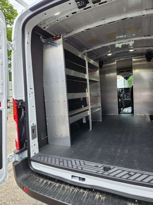 72"L x 62"H 4-Shelf Shelving Unit (Back door view)