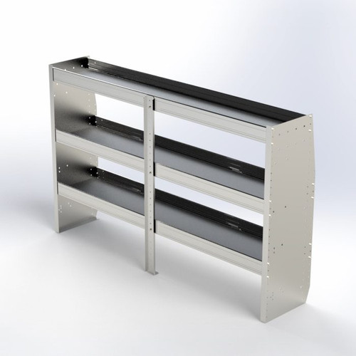 72"L x 45"H 3-Shelf Shelving Unit