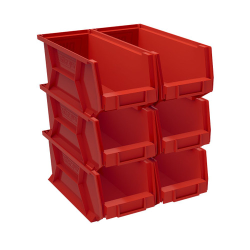 Set of 6 Bins Van Shelving