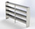 96"L x 62"H 4-Shelf Shelving Unit
