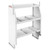 36"L x 44"H 3-Shelf Shelving Unit with Dividers
