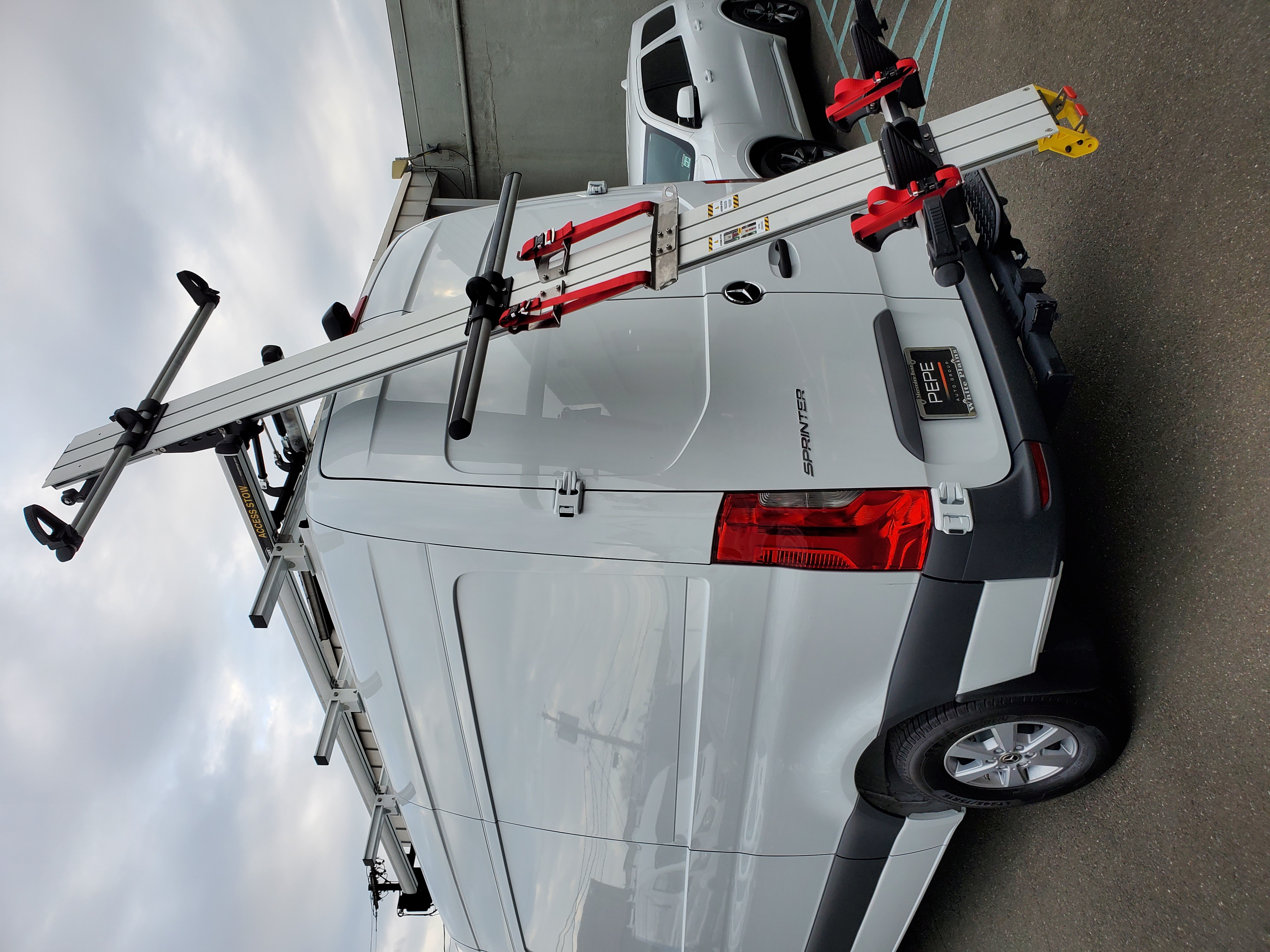 Access Stow Rear Ladder Rack for Sprinter Van Ranger Design