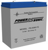 PowerSonic PS-6360F2 6V 36Ah Battery