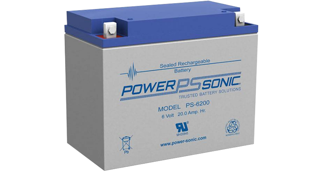 Power-Sonic PS-6200 12v 20Ah Lead Acid Battery