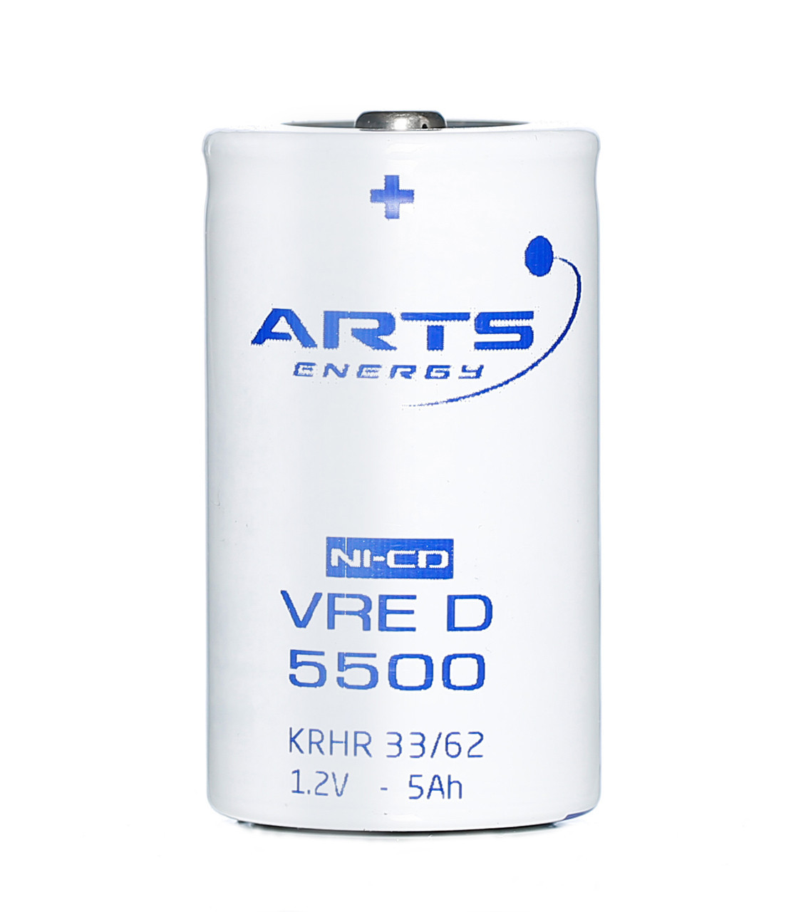 VRE D KRHR 33/62 Arts Energy D Size 5500mah NIcd Battery Flat Top