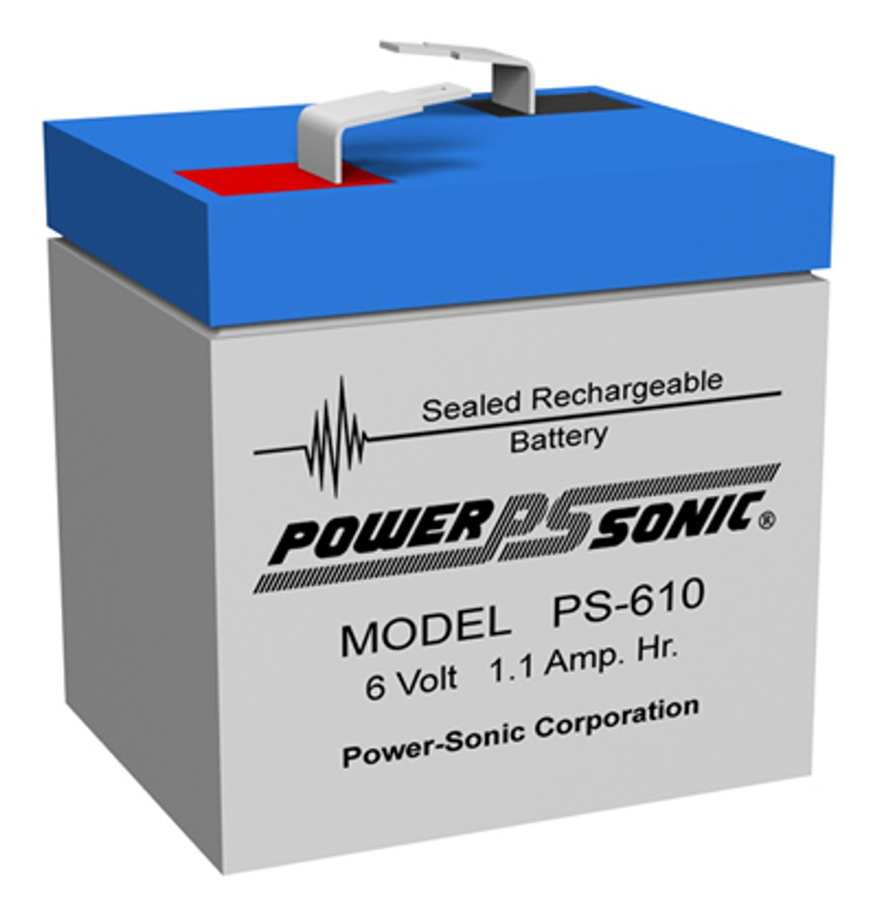 PowerSonic PS-610 6V 1.0Ah Battery