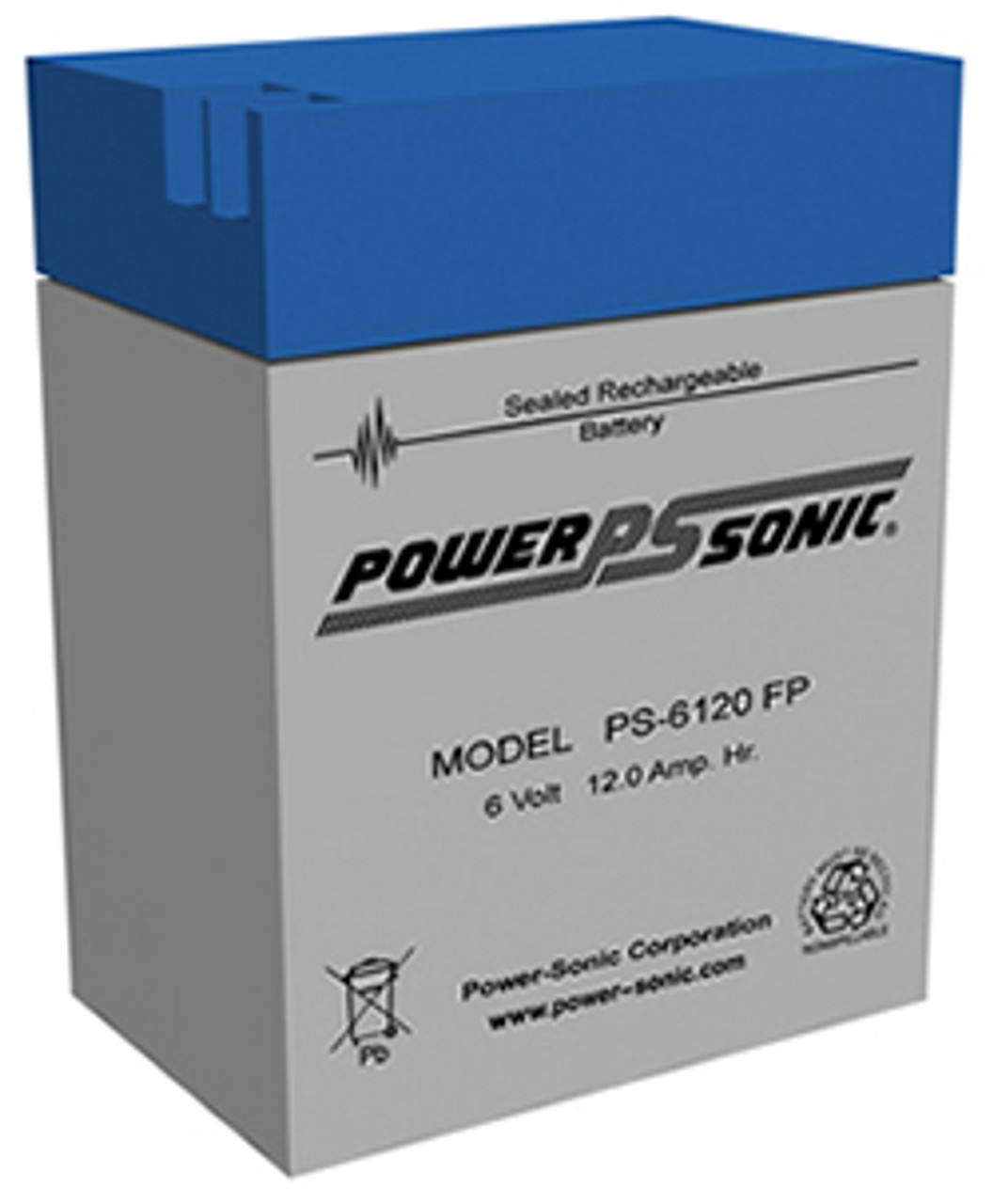PowerSonic PS-6120 6V 13Ah Battery